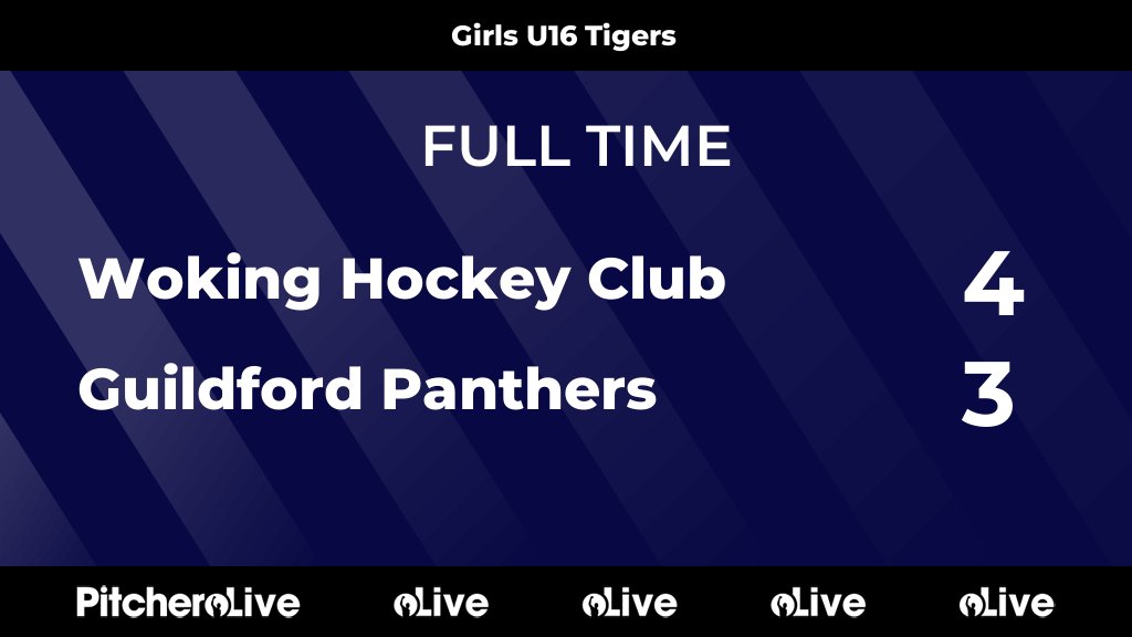 WokingHC's tweet photo. FULL TIME: Woking Hockey Club 4 - 3 Guildford Panthers
#WOKGUI #Pitchero
https://t.co/Rj9Fj8xkZW https://t.co/8mpHvnMGhU