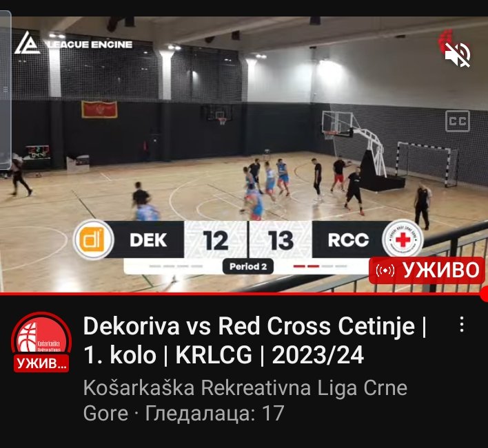 ljubisnja's tweet photo. Novi izgled naše #KRLCG , bez lažne skromnosti ovo nema ni prva košarkaška liga CG! Mi kao amateri i zaljubljeninici u divnu igru košarku smo ovo gotovo amaterski uradili posle 5 godina postojanja!!! https://t.co/46dSb9JNH2ša je pa čak imamo 17 gledalaca ;) ;) https://t.co/CLNUxaBJ9b