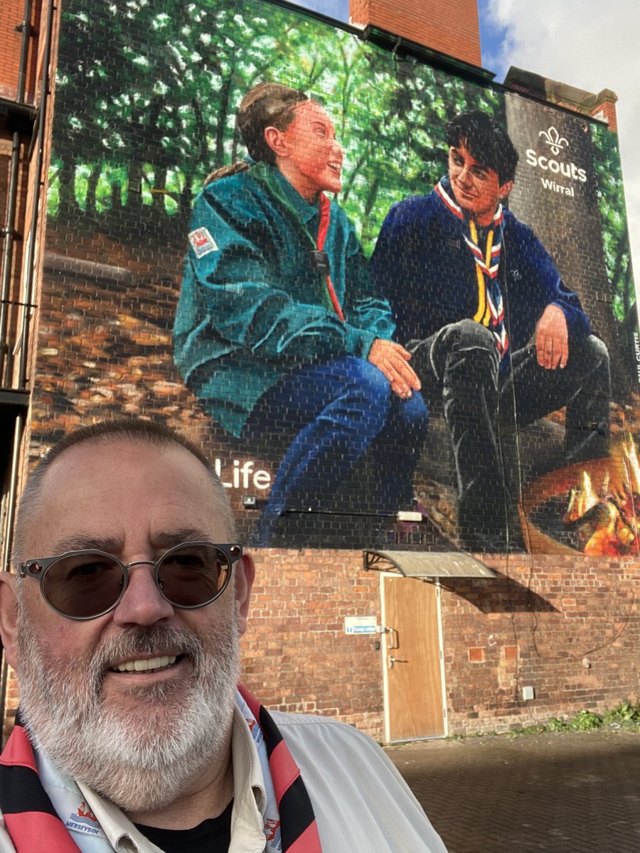 Alistair Cubbin (@oldfossil46) on Twitter photo Great to catch up with <a href="/KarenC_Scouts/">Karen Currums-Scouts</a> at the ScoutsWirral mural by <a href="/PaulCurtisArty/">PAUL CURTIS</a>.
Loved the way 4 Districts are melded in one picture.
#SkillsForLife
<a href="/MerseysideScout/">Merseyside Scouts</a>
<a href="/WallaseyScouts/">Wallasey Scouts</a>
<a href="/birkenheadscout/">Birkenhead Scouts</a>
<a href="/bebingtonscouts/">Bebington Scouts</a>
<a href="/West_Wirral/">Scouts West Wirral</a> Great to catch up with <a href="/KarenC_Scouts/">Karen Currums-Scouts</a> at the ScoutsWirral mural by <a href="/PaulCurtisArty/">PAUL CURTIS</a>.
Loved the way 4 Districts are melded in one picture.
#SkillsForLife
<a href="/MerseysideScout/">Merseyside Scouts</a>
<a href="/WallaseyScouts/">Wallasey Scouts</a>
<a href="/birkenheadscout/">Birkenhead Scouts</a>
<a href="/bebingtonscouts/">Bebington Scouts</a>
<a href="/West_Wirral/">Scouts West Wirral</a>