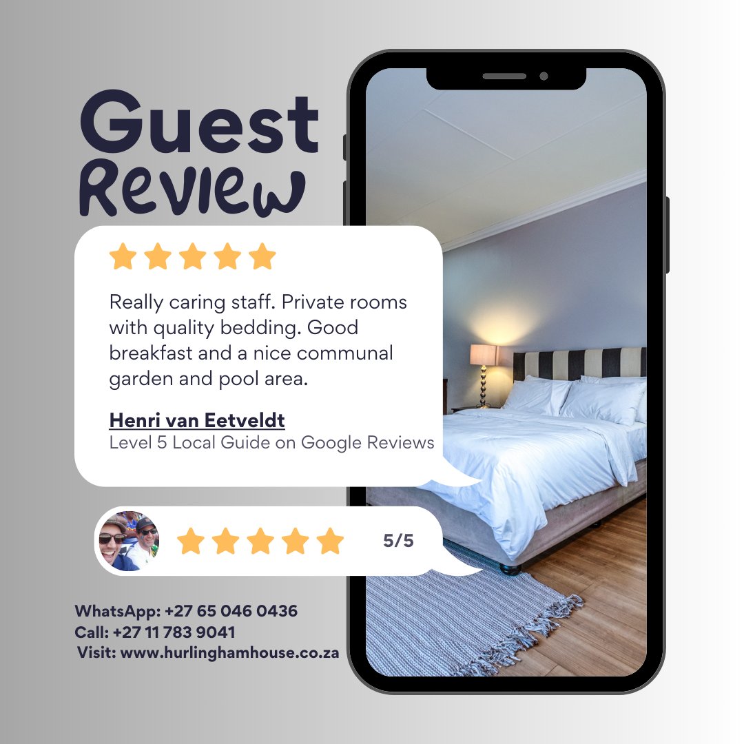 HouseHurlingham's tweet image. #Reviews Are 5/5.

booking.com/Share-REibrm

Not Our Words:
#Caring Staff
 #Quality Bedding
Good #Breakfast 
Nice #Garden &amp;amp; #Pool