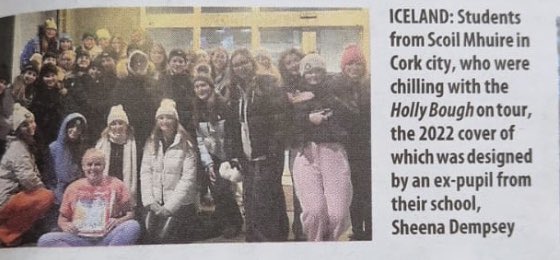 Scoil Mhuire College (@scoilmhuirecork) on Twitter photo SMC Geography Dept Adventures to Iceland have made it to this years Holly Bough! We are thrilled to be part of this Cork tradition!
<a href="/Corkhollybough/">Corkhollybough</a> SMC Geography Dept Adventures to Iceland have made it to this years Holly Bough! We are thrilled to be part of this Cork tradition!
<a href="/Corkhollybough/">Corkhollybough</a>