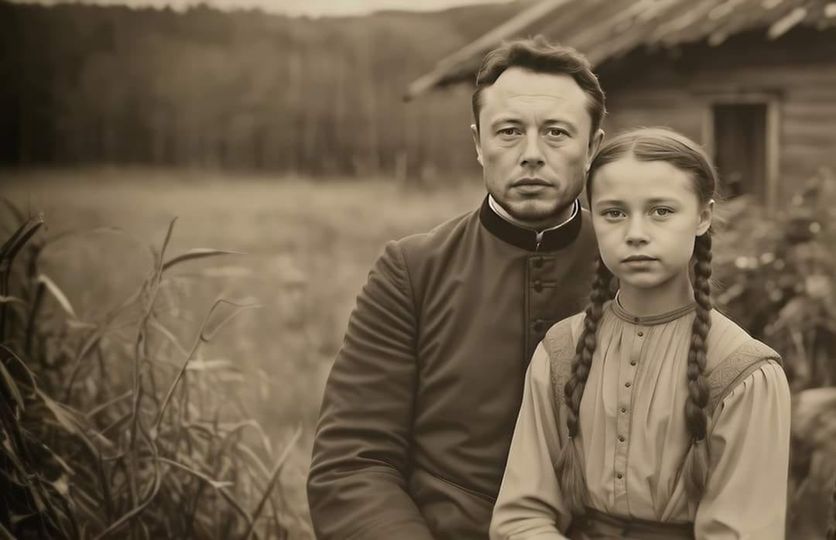 IrenaBuzarewicz's tweet photo. Elon and Greta, 1915 https://t.co/UJP4ClFXsQ