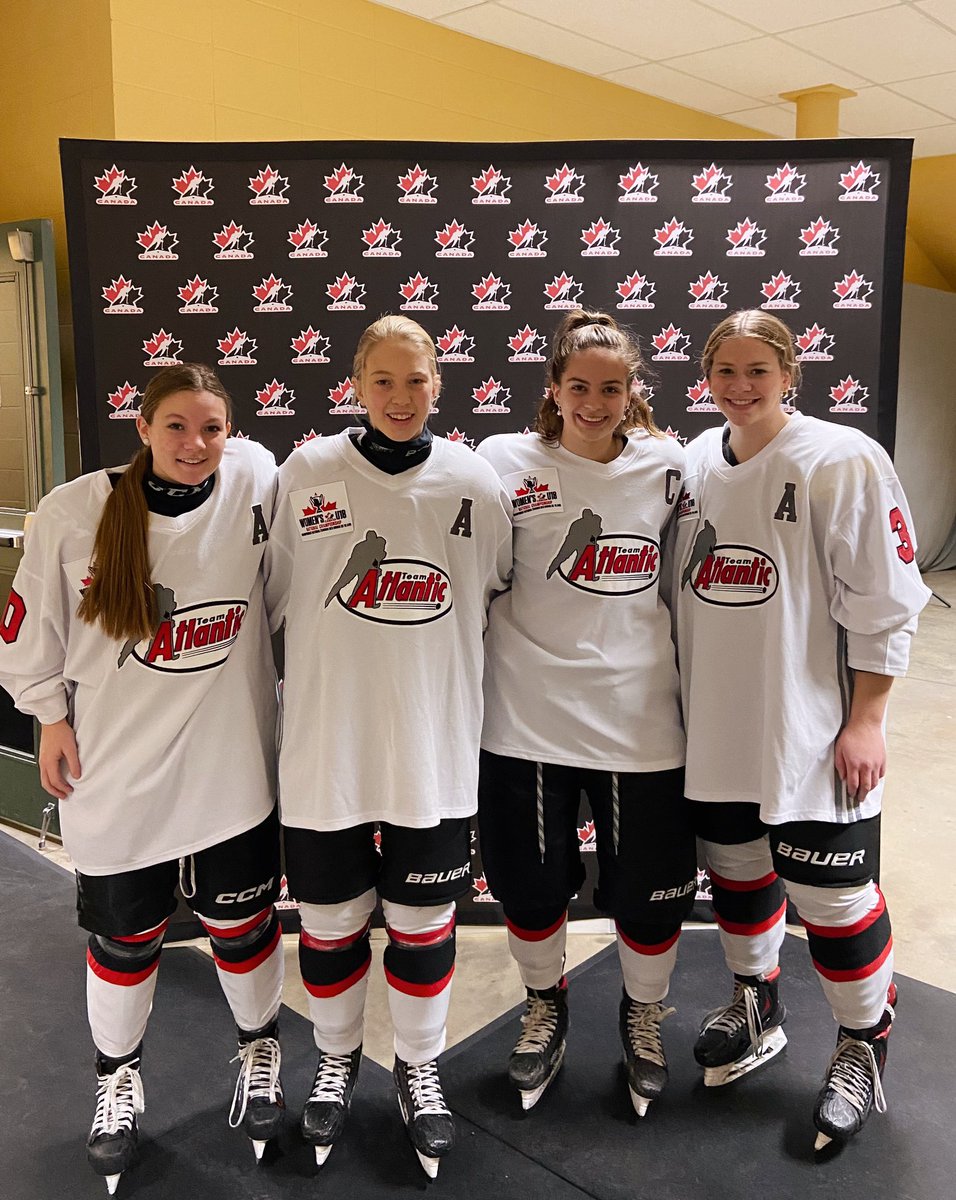 TeamAtlanticU18's tweet photo. Introducing the leadership group for Team Atlantic 🔴⚪️⚫️

Captain- Maria Shea (@HkyNL)
Assistant- Jamie Arsenault (@HockeyNB)
Assistant- Jessica MacKinnon (@HockeyNS)
Assistant- Jessica Mercer (@HkyNL)

#AboveTheLine #AtlanticPride https://t.co/RiGPOnMmny