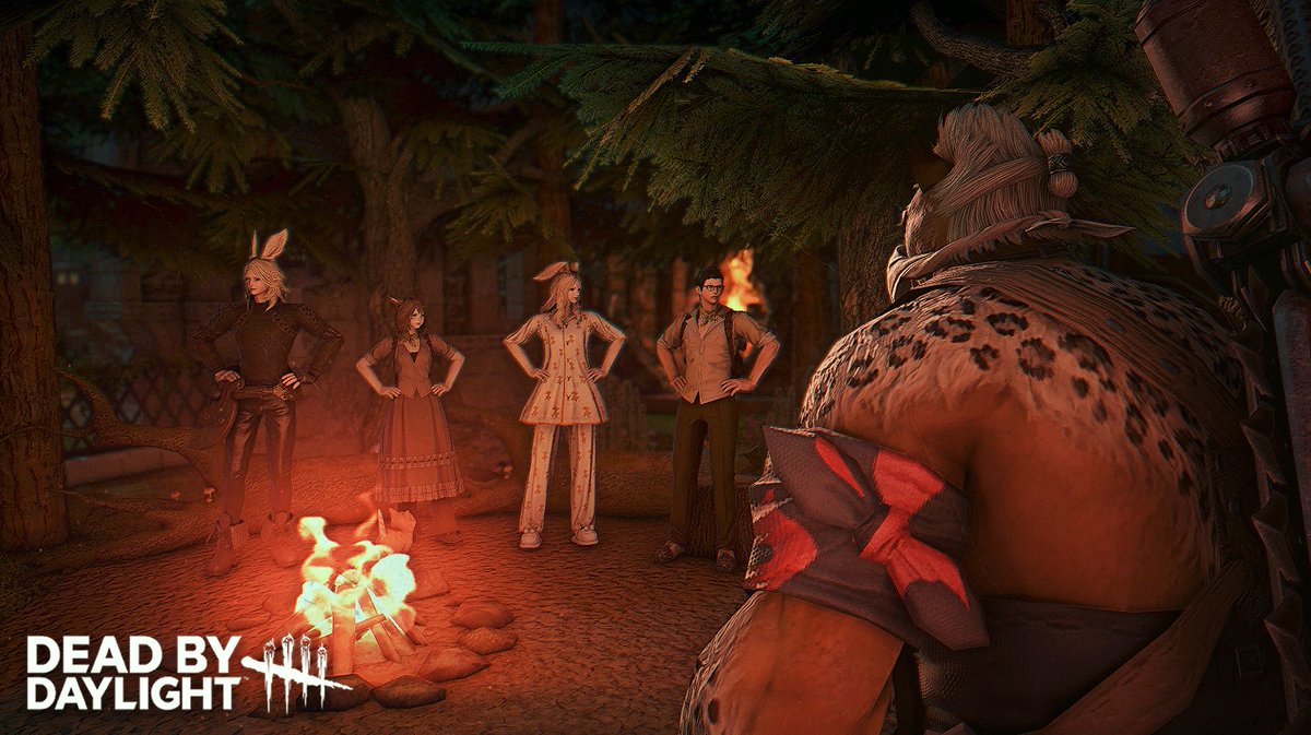 ff14healgadyn's tweet image. ff14 x DEAD BY DAYLIGHT