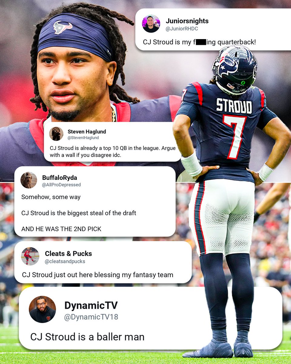 SportsCenter's tweet photo. Fans react to C.J. Stroud's masterful performance 🤩 https://t.co/Y48JrM3YIc