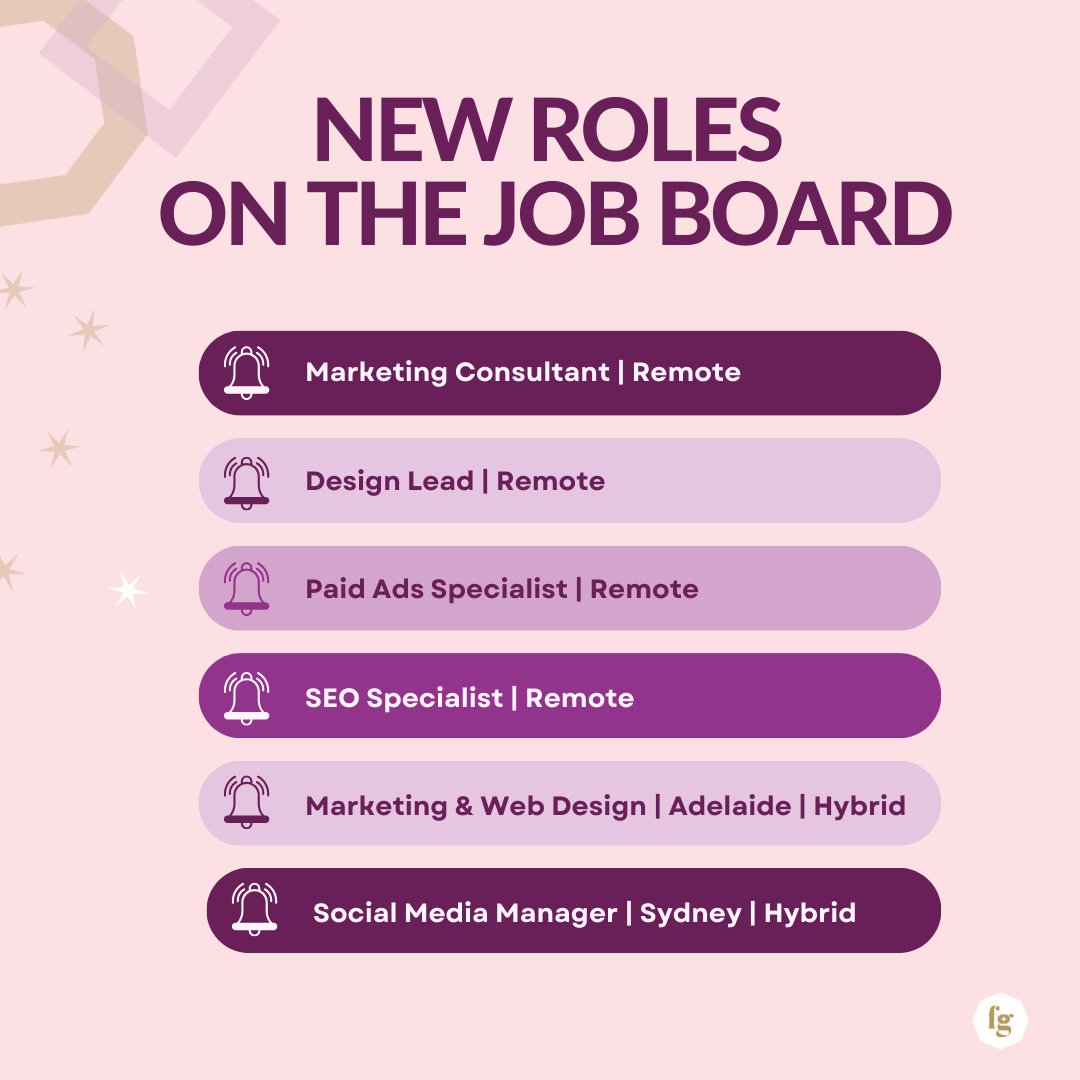 Companies are seeking talented, reliable freelancers like YOU to collaborate with! 🤝Kickstart your week by browsing NEW flexible freelance opportunities on our job board.  

💼 Paid Ads Specialist
💼 Design Lead 
💼 Marketing Consultant
💼SEO Specialist 
💼 Marketing &amp; Web Desig