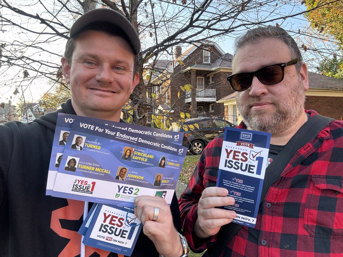 Hitting the streets for Yes On Issue 1 & 2!! #YesOnOhio1