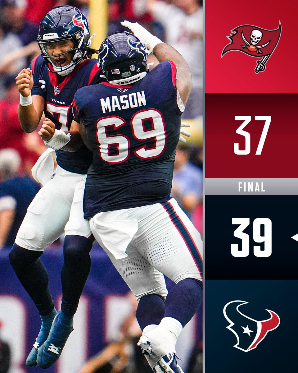 FINAL: CJ Stroud leads the Texans to a comeback victory! #TBvsHOU