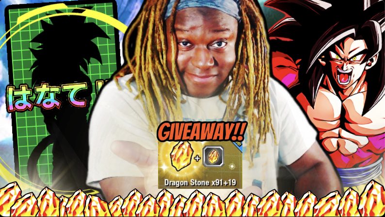DBZRiseUp's tweet photo. #Dokkan Players!! I’m giving away 110 Dragon Stones for both GLOBAL &amp; JP!!! To enter, follow the steps below: 

- Like &amp; Retweet this + tag a friend!! 

- Watch this video: https://t.co/SnYzwmb9ns

Winner revealed in a week or two, follow my main (@HeroesRiseUp) for updates!! 🤝 https://t.co/ETbGWJteJ4