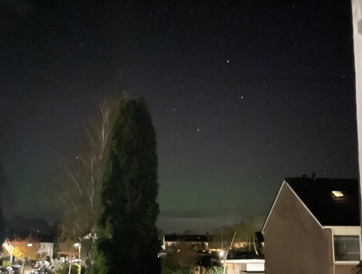#Noorderlicht in Emmeloord. Alleen op de foto te zien, maar evengoed prachtig.