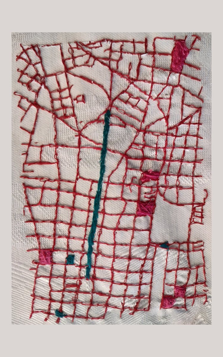 crisalpuche's tweet photo. Día 5. Mapa analógico

Hoy bordé un mapita del lugar donde crecí. Marqué las manzanas de mi casa, la casa de mi abuela y la de mis abuelos, la escuela primaria a la que asistí, el parque cercano y la iglesia. A veces extraño mi hogar 💛

#30DayMapChallenge https://t.co/cPc2qUgouj