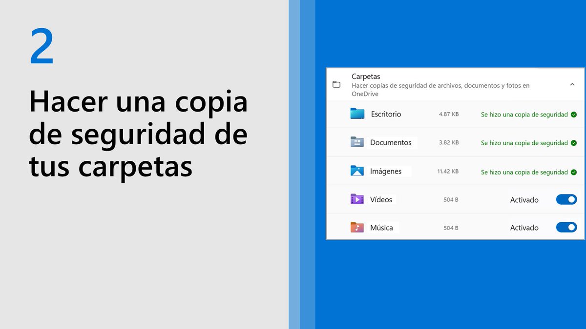 MicrosoftAyuda's tweet image. ¿Por qué hacer una copia de seguridad de tu PC?

1. Para tener tus archivos y ajustes guardados si tienes un problema con tu PC.
2. Para facilitar la configuración de una PC nueva. 

Haz una copia de seguridad ahora: msft.it/60119fVw9