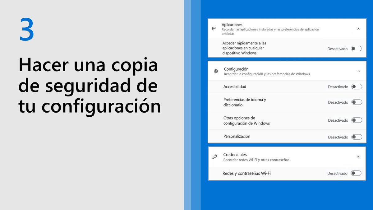 MicrosoftAyuda's tweet image. ¿Por qué hacer una copia de seguridad de tu PC?

1. Para tener tus archivos y ajustes guardados si tienes un problema con tu PC.
2. Para facilitar la configuración de una PC nueva. 

Haz una copia de seguridad ahora: msft.it/60119fVw9