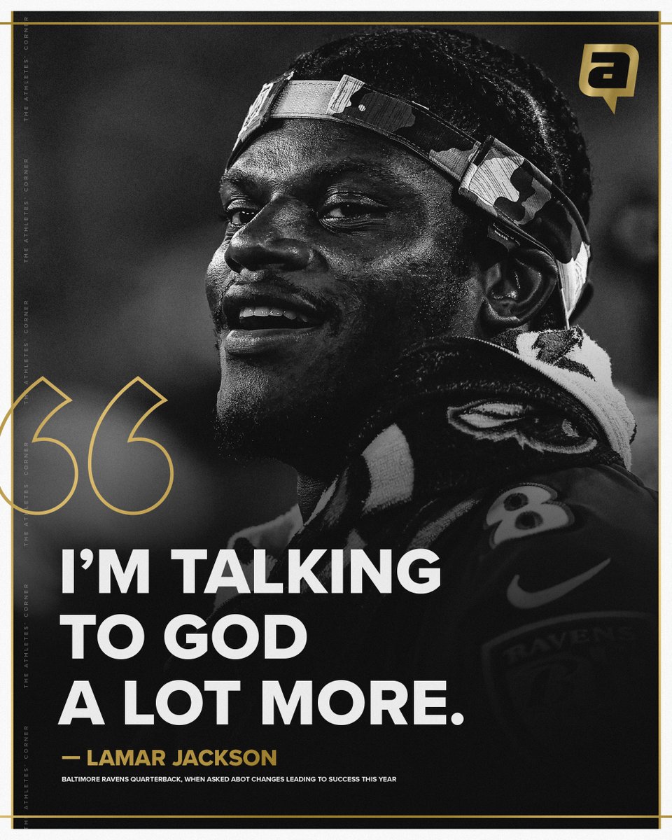 Love seeing you grow in your faith and put God first, <a href="/Lj_era8/">Lamar Jackson</a> 🙏