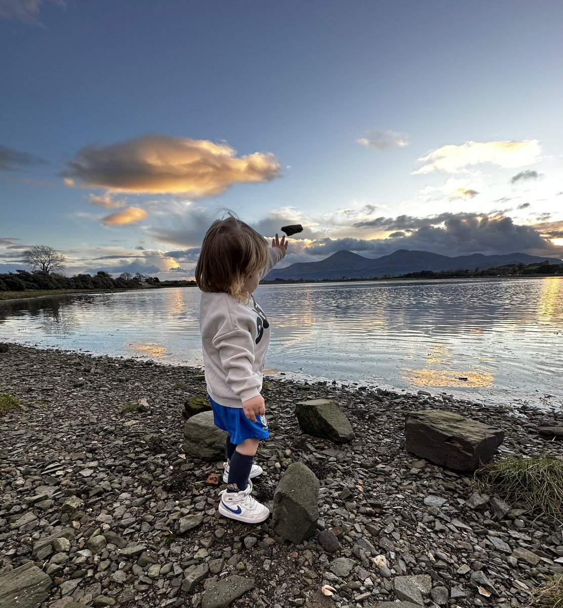 Unexpected visitors 🦢 #keelpoint #mournes