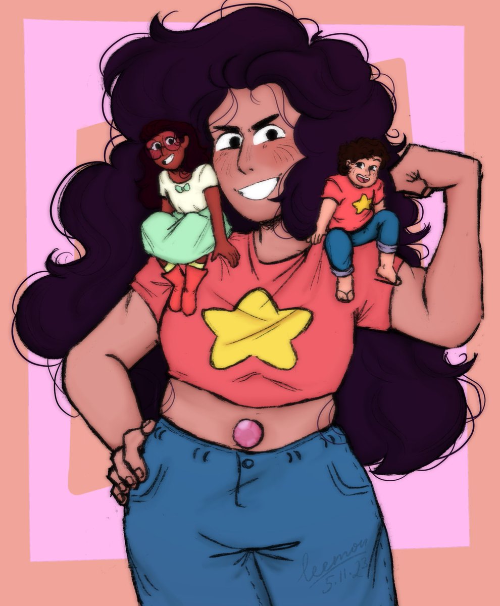 speedran a drawing with Stevonnie cause today is Steven Universe's 10th anniversary apparently????? time passes so quick damn 
so yeah let's go two drawings in a day im going to lie down asjkfnskjfvn

#StevenUniverse #stevenuniversefanart #BelieveInSteven