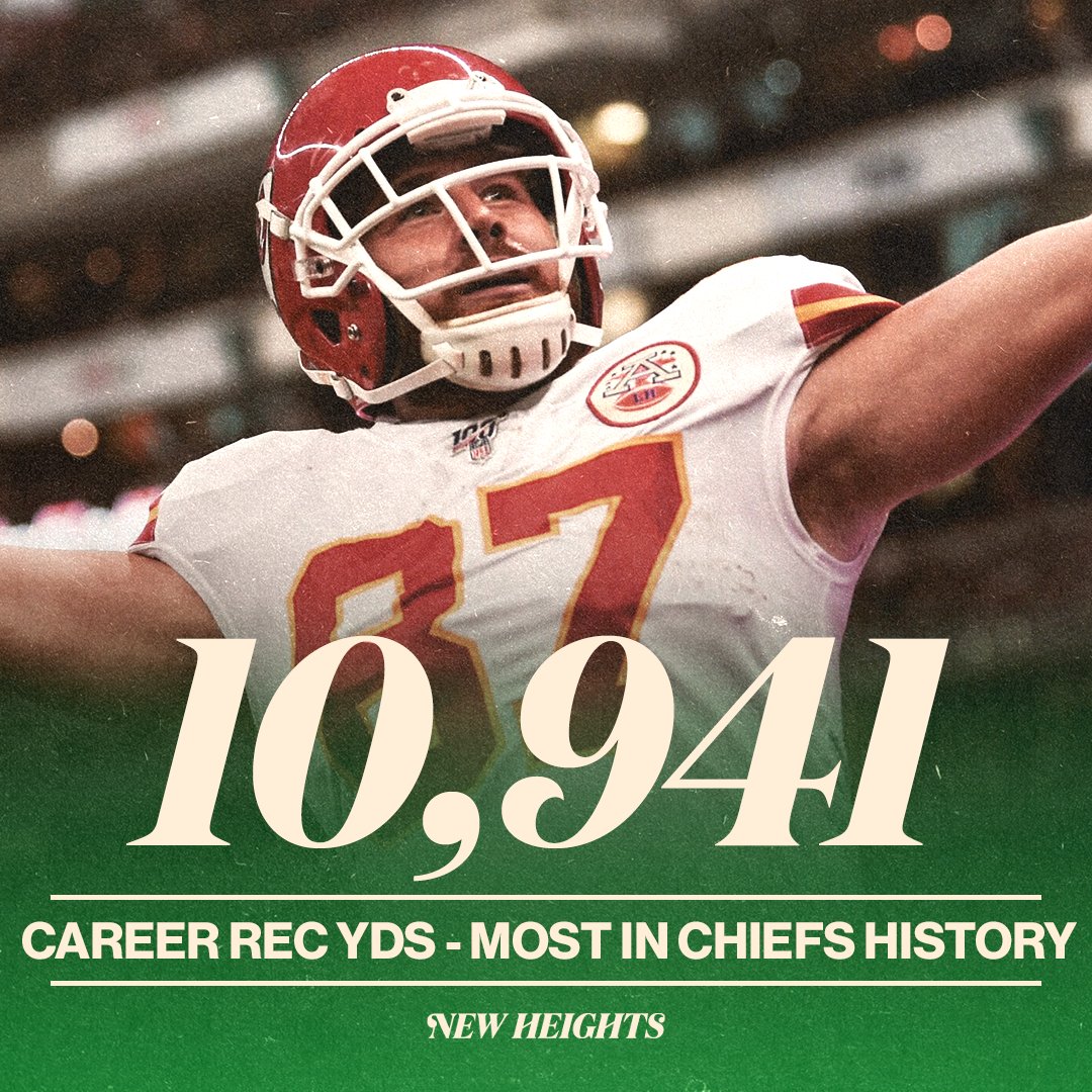 newheightshow's tweet photo. 🐐🐐🐐

Congrats to our guy @tkelce on becoming the Chiefs all-time receiving leader https://t.co/61PxRHoUSF