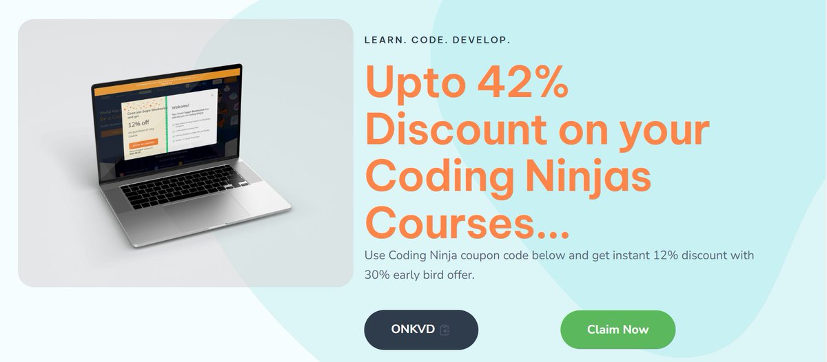 codingninjas79's tweet image. Get up to 42% off on Coding Ninjas courses by using the coupon code below. You can enjoy an instant 12% discount along with an early bird offer of 30%. Don't miss this opportunity!
codingninjascouponcode.tech
