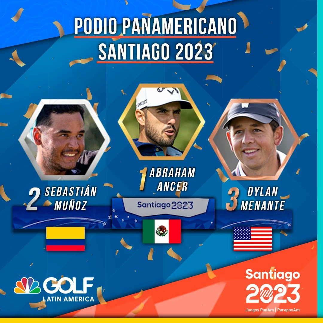 Golf Channel LA (@golfchannella) on Twitter photo ¡El 'Turco' suma oro para México! 🇲🇽⛳
<a href="/Abraham_Ancer/">Abraham Ancer</a> le ganó la pulseada a <a href="/jsmunozgolf/">Juan Sebastián Muñoz</a> 🇨🇴 quien finalmente se quedó con la plata. El bronce se lo llevó <a href="/DylanMenante/">Dylan Menante</a> 🇺🇲 con una notable ronda final. ¡El 'Turco' suma oro para México! 🇲🇽⛳
<a href="/Abraham_Ancer/">Abraham Ancer</a> le ganó la pulseada a <a href="/jsmunozgolf/">Juan Sebastián Muñoz</a> 🇨🇴 quien finalmente se quedó con la plata. El bronce se lo llevó <a href="/DylanMenante/">Dylan Menante</a> 🇺🇲 con una notable ronda final.