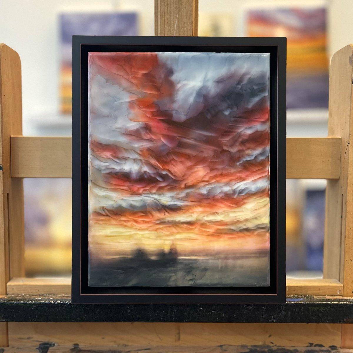 Beauty and Chaos - 11”x14”, acrylic 
This painting is part of a small collection of works I shipped to Momentum Gallery in Asheville, North Carolina. I will be having a solo show at the gallery in 2024. #ArtistOnTwitter #artwork #art #painting #gallery #landscape