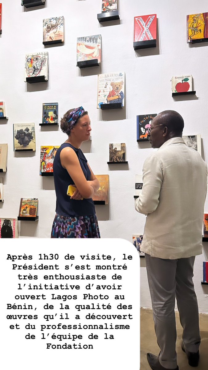 A l’occasion du @LagosPhotoFest, qui a lieu pour la première fois au #Bénin, le Président de la République, @PatriceTalonPR est venu visiter le Musée de la @FondationZinsou à #Ouidah #team229 #wasexo