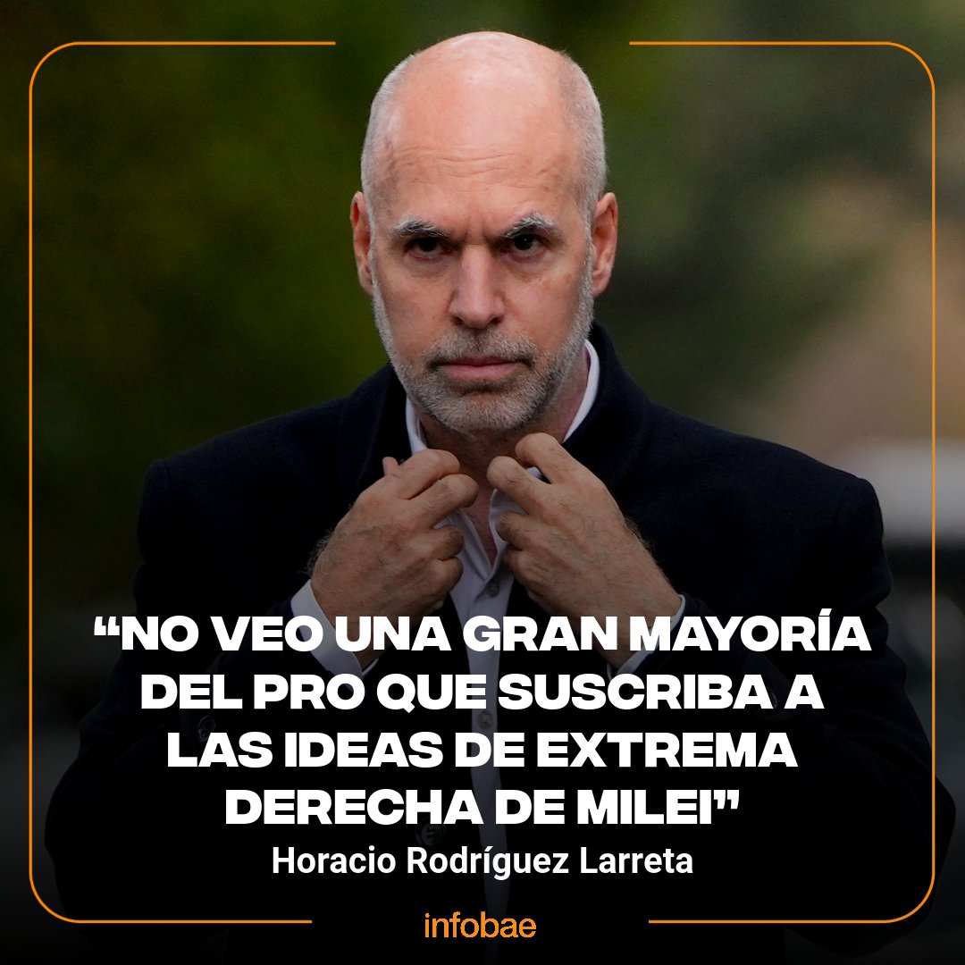 Rodríguez Larreta: “No veo una gran mayoría del PRO que suscriba a las ideas de extrema derecha de Milei” bit.ly/40rpaLD