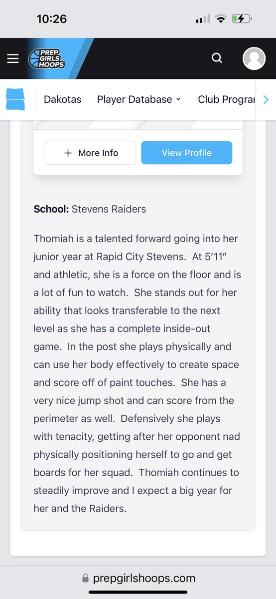 Thank you for the write up! <a href="/CoachTornberg/">Tucker Tornberg</a>