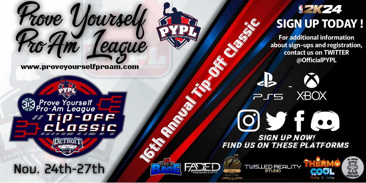 The new <a href="/official_PYPL/">PYPL</a> year is upon us. DM to register for the Tip Off Classic tipping off Nov 24th.