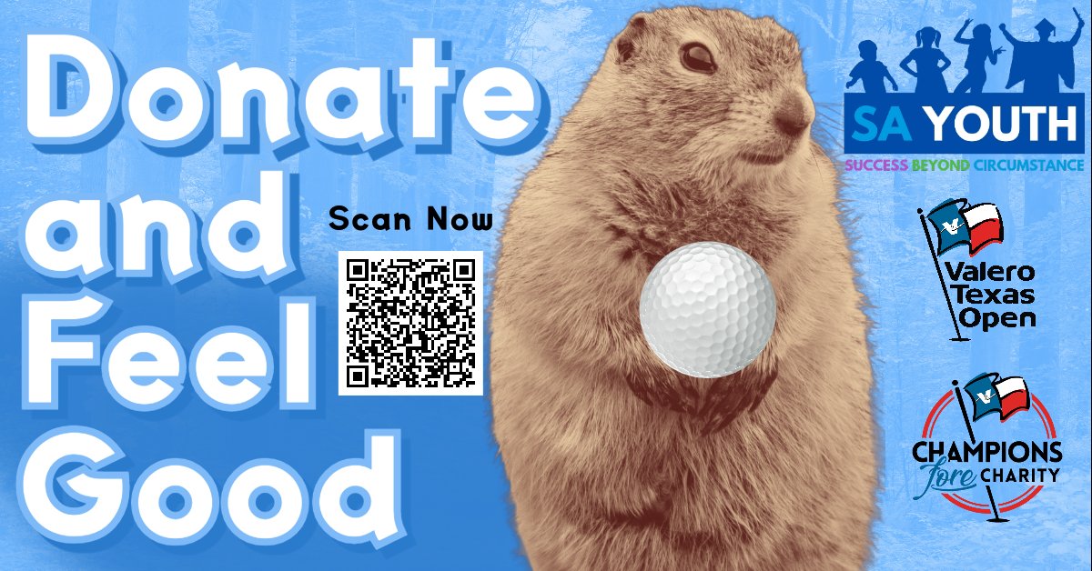 SA_Youth's tweet photo. Support #SAYouth and donate to #championsforecharity &amp; #valerotexasopen #fundraiser that's going on through April! We can help San Antonio youth #graduate &amp; focus on #education instead of making bad decisions. Let's GO SA!!! #bepartofchange 
Donate Here:
https://t.co/ZxoIDwSMXC https://t.co/riHhuEh5Xo