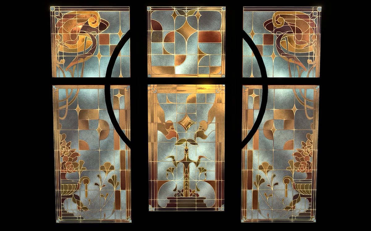 HEARTSINGE's tweet photo. https://t.co/fPq6HlOKBm I made a little 3D stained glass mural for an asset jam!! check it out!!! https://t.co/kySToh460i