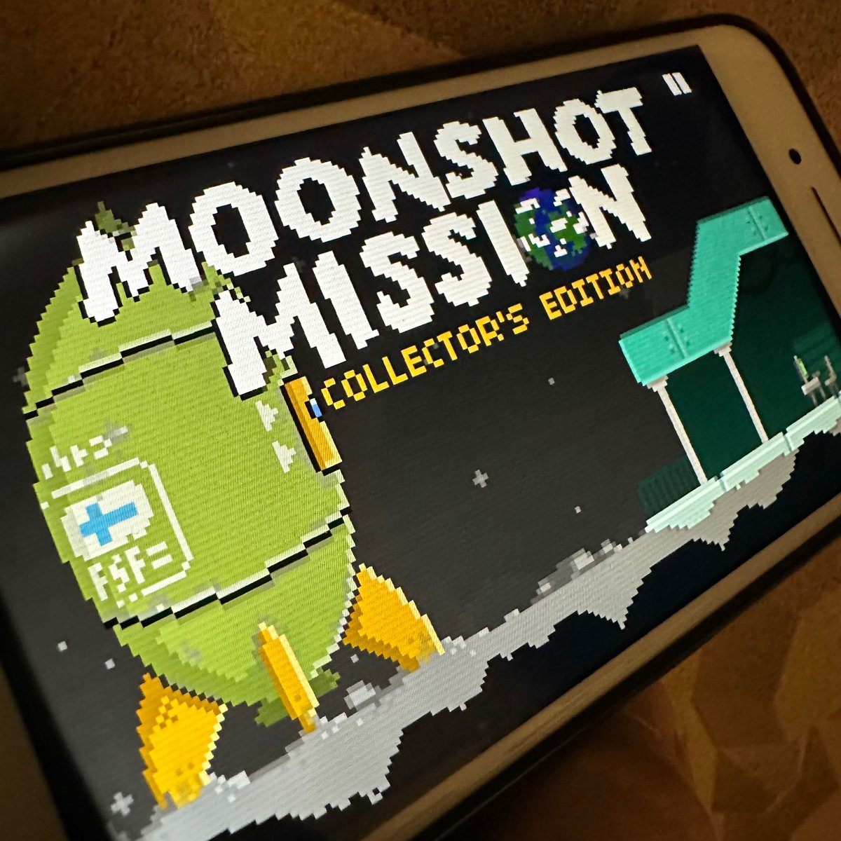 MoonshotMission's tweet photo. Pssstt… can I interest you in an ultra rare Collector’s Edition? Only for you, my friend, with a reasonable price of, let’s say —- wait, it comes free with the game, which is also free. Hm. I guess I still have a thing or two to learn about selling things on social media. https://t.co/zLCO3B5tDJ