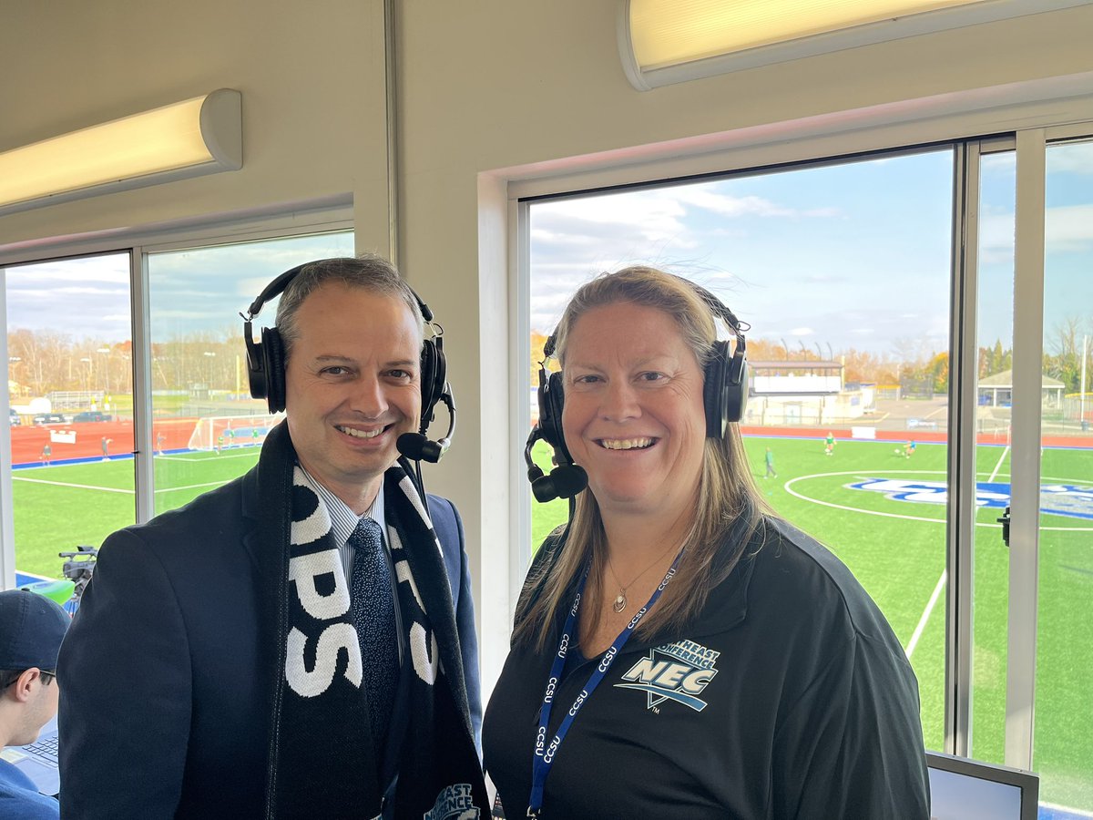 @necwsoccer Championship! @WagnerUniv takes on @CCSUSoccer ! Join @DavePopkin and I on @NECFrontRow & @espn for a 1pm kickoff