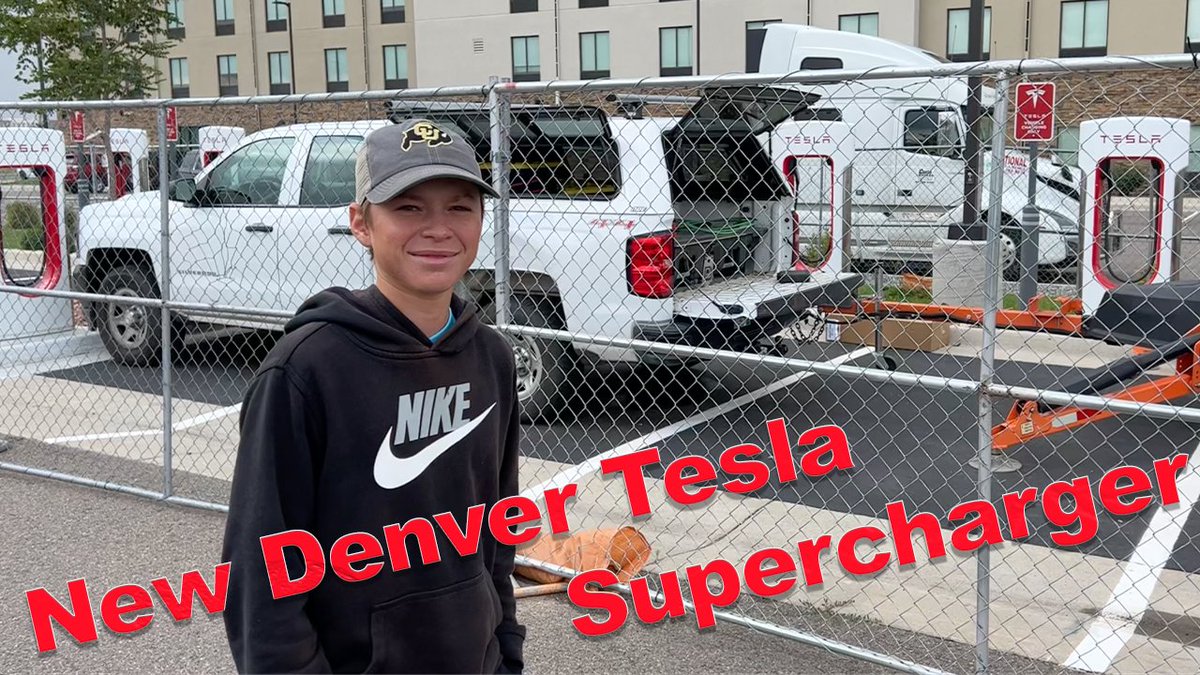 garrettsite's tweet photo. Check out this new Denver airport area @Tesla Supercharger. (map in the video)

Link: https://t.co/spgB053oys

@TeslaCharging @elonmusk @ElonMuskPD @wholemars @teslaloosa @chuckcook @CEverettGarrett https://t.co/9mFS6LmWxM