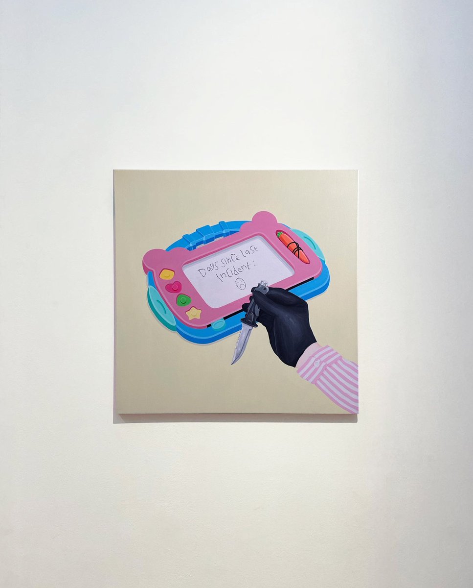 'Days since last incident' by @jocobdnicholson
2023
Acrylic on canvas 
Comes with COA 
1/1 Unique
77 × 77cm

Enquire about available works: sales@toxic-arts.com 

#art #artist #contemporaryart #contemporarypainting #londonart #modenart #grafitti #streetart #kidstoy #painting #gal