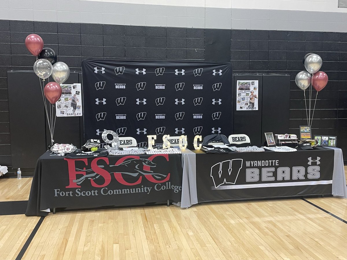 Make sure to tune in tonight at 10 because we had two Wyandotte softball players sign to play at the next level! 

Brylen Bartley &amp; Kaydence Harjo both signed to play softball at Fort Scott Community College! 🥎

You’ll hear from both of them tonight! 

<a href="/BartleyBrylen/">Brylen Bartley</a> <a href="/2kaydenceh/">Kaydence Harjo</a>