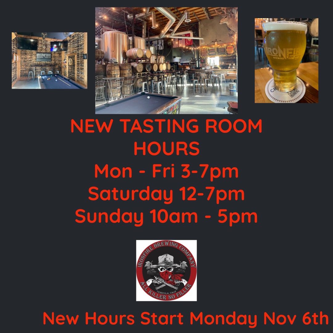 Official new hours starts today!!!
#temecula #sundayvibes #craftbeer
