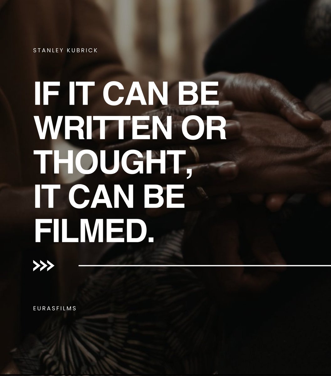 EurasFilms's tweet image. 'If it can be written or thought, it can be FILMED.' 📽️
Every story, no matter how extraordinary or simple, begins with an idea, a thought, a pen, and a camera.✨

#FilmmakingMagic #CreativeJourney
#EurasFilms #Filmmaking #INDvsSA