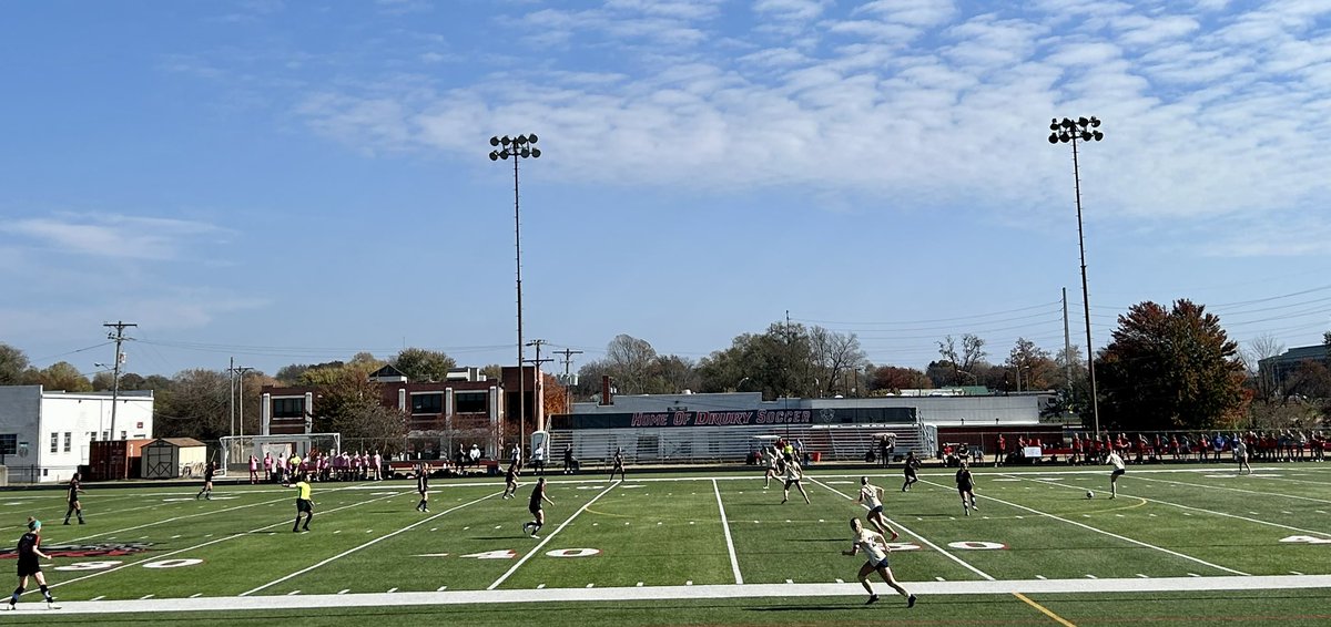 DruryRhetCAT's tweet photo. It’s a beautiful afternoon to cheer on @drurywsoc in the opening round of the @GLVCsports conference tourney. #LetsDUThis. https://t.co/sAwda35n1z