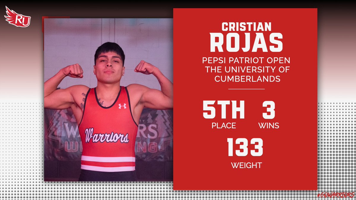 RCUWarriorWrest's tweet photo. The Warriors are back in action led by freshman Dallas Stanton who took 2nd in the Pepsi Patriot Open🔥 #WarriorsWill https://t.co/vPG8jX8F5j
