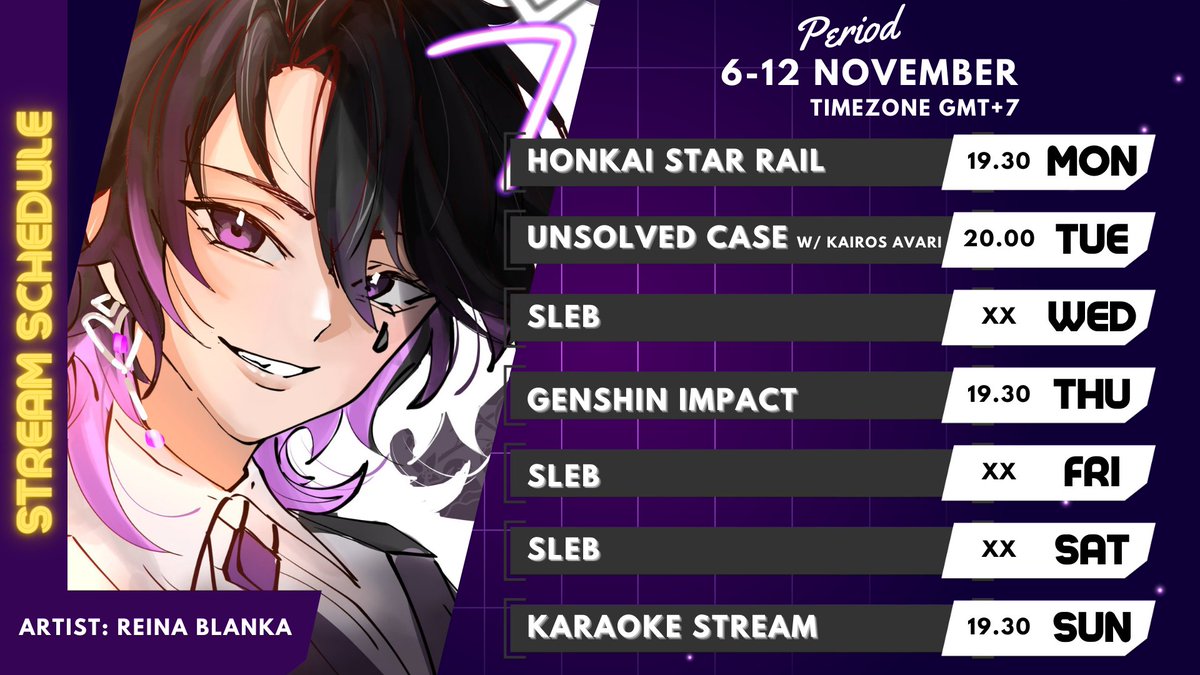 TsukumoRayan's tweet photo. ♠ Weekly Schedule ♠ [Nov 6 - Nov 12]

General: #TsukumoRayan
Fanart: #GambaRayan 
Live: #RayanLive 
Clip: #RaLip 
Meme: #TsukuMadik 
Fan Name: TsuKeset https://t.co/smhQd5zQzI