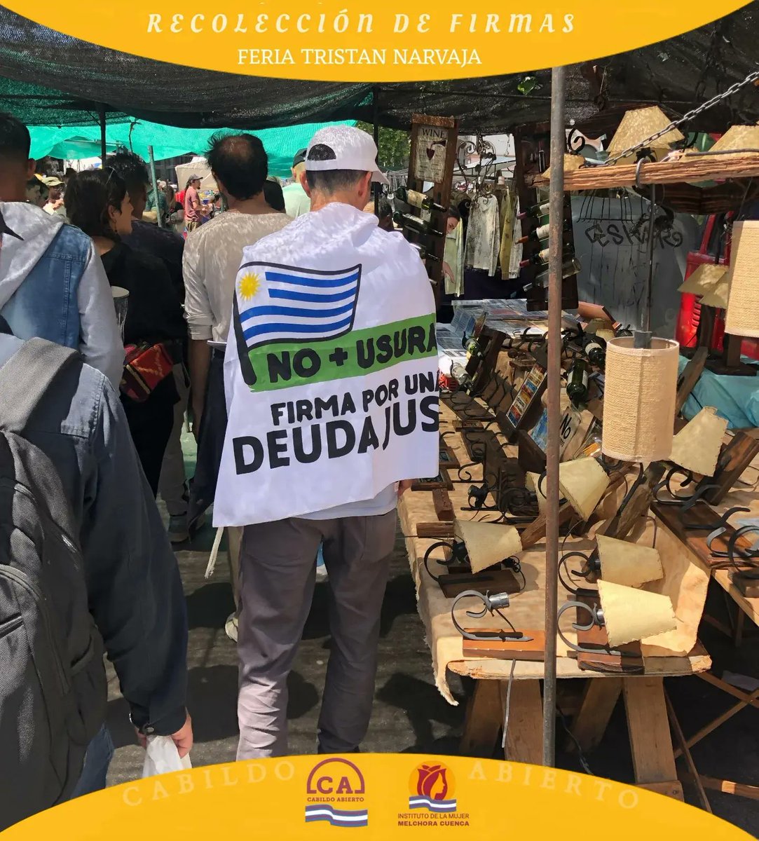 CuencaMelchora's tweet photo. Domingo de militancia: Feria America y recolección de firmas.
Instituto de la Mujer Melchora Cuenca en movimiento.
.
.
#firmaporunadeudajusta 
#CodoACodo 
#juntossomosmasfuertes 
@IreneMoreiraUy 
@GuidoManiniRios 
@Cabildo_UY https://t.co/PfP6uOfZka
