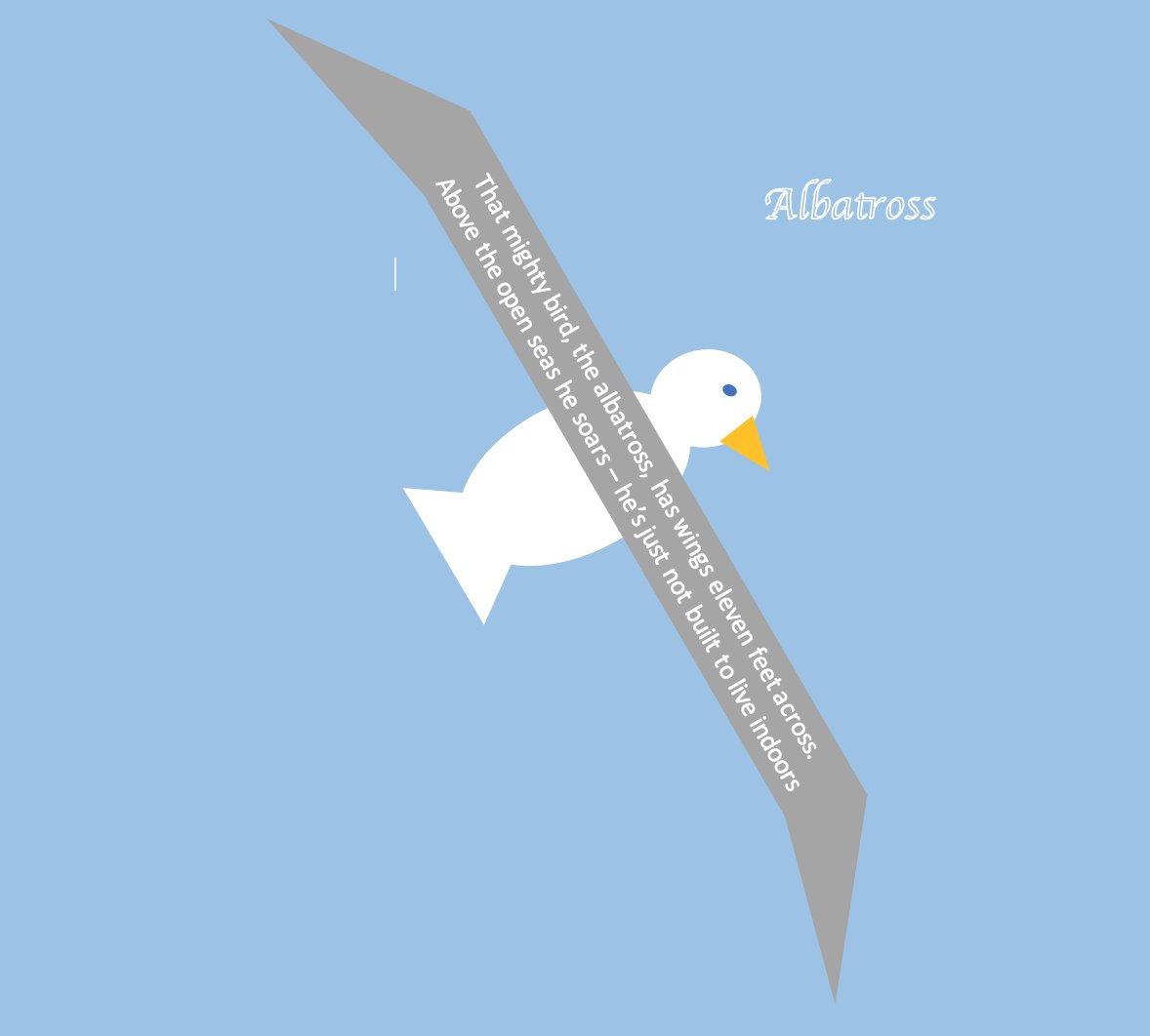 BardyMum's tweet photo. Well, OBVIOUSLY it's an albatross and definitely NOT a snowman trapped under a girder. (Maybe the shape poets aren't exactly quaking in their boots just yet 😅)
@Lizpoet @SueHardyDawson #shapepoem #poem #kidlit #IgotanAinmyArtGCSEhonestly https://t.co/YcdHJX3g4B