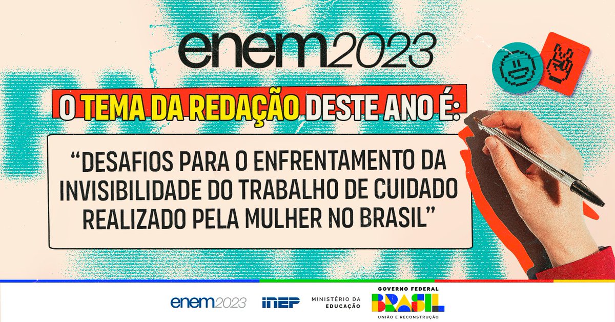 Obrigada, Enem. Temos hoje quase 4 milhões de pessoas pensando e escrevendo sobre o conceito de gênero, machismo, patriarcado e a importância da luta das mulheres.