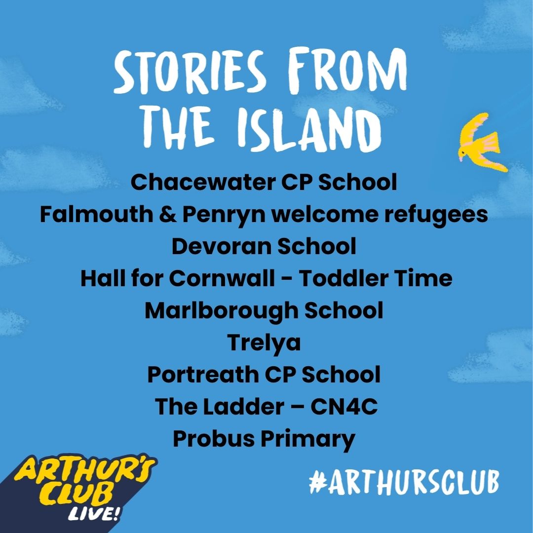 Last week of Arthur's Club! And what a week! 

Thank you to the Hall for Cornwall for organising these communities and schools for us - we can't wait to come and visit you all. 

#inclusivetheatre #childrenstheatre