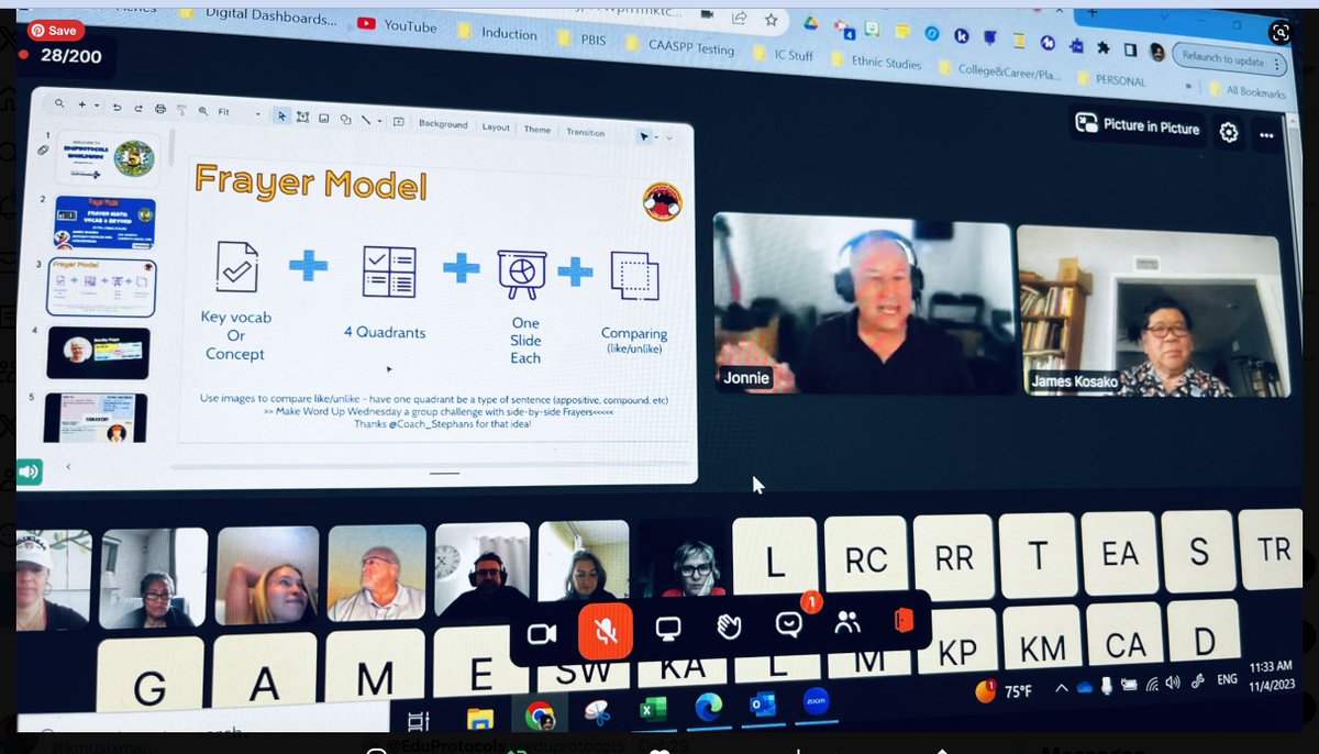 Yesterday, 11/4/23, I was honored to do a session with Jon Corippo. We did a session on Math Frayer: Vocabulary and beyond. #SGVCUE #CUE #wearecue #eduprotocols