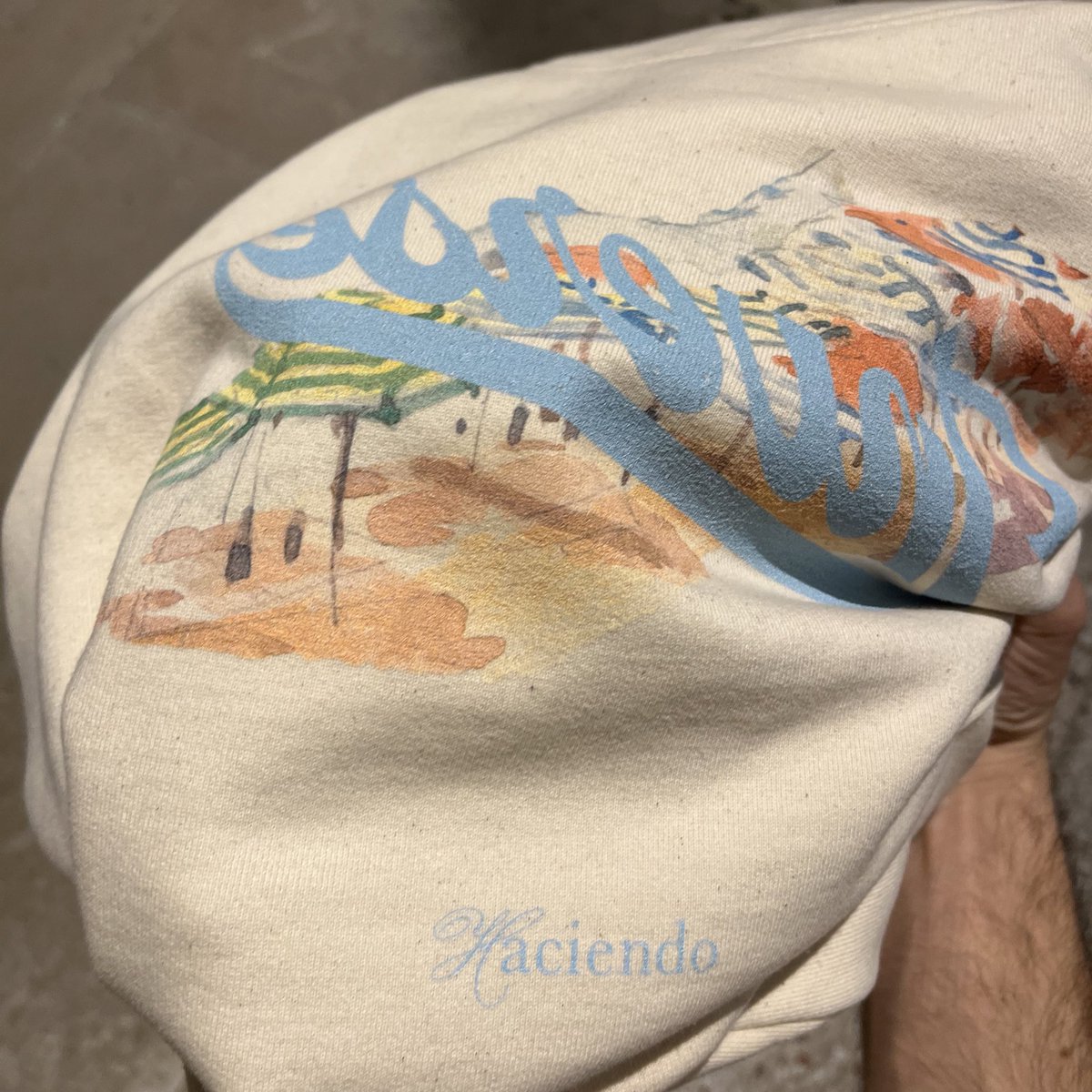 inverstudios's tweet photo. Inverse Studios, Natural Raw Hoodie "𝓟asar 𝓗aciendo 𝓒aminos," ⛱️ (2023) https://t.co/nYFHM4bEUi