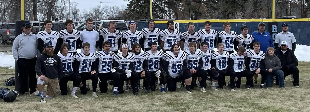 This team!!! The blood, sweat, and tears over the last couple years by these seniors finally pays off! Thank you to our schools, communities, fans, EVERYONE. When a group of people check the egos at the door for a common goal… this is the result! #DakotaBowlBound