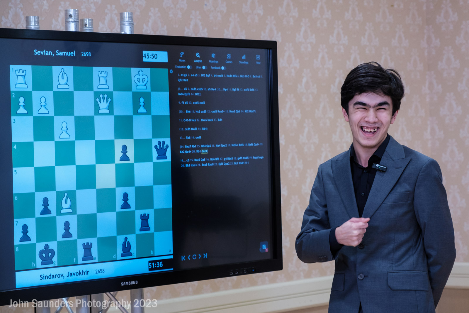 2700chess on X: Meet 17 y/o 🇺🇿 Javokhir Sindarov in the 2700 club! He  scored 7/11 #FIDEGrandSwiss with TPR of 2793.   Photo: John Saunders/   / X
