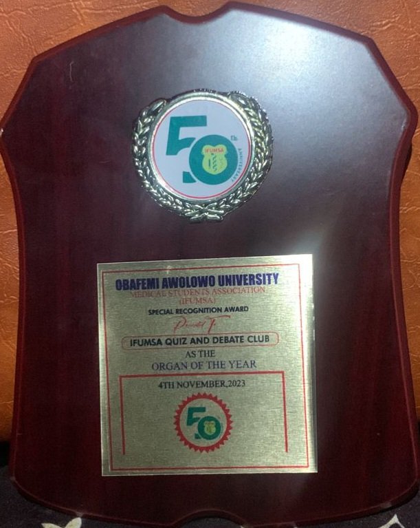 Idans of IFUMSA for a reason🔥
Third time in a row winning the organ of the year of our Beloved association @IfumsaOau
We will keep up with the good work, not relent in our prowess for stuff, academic excellence and successful Quiz and Debate outing locally and internationally