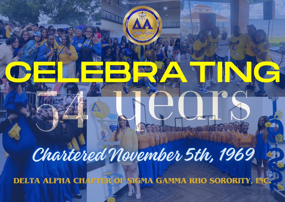 pvamupoodles's tweet photo. On this day, 54 years ago 4 amazing women chartered The Oh So Divine Delta Alpha Chapter of Sigma Gamma Rho Sorority Inc.
Happy Charter Day Delta Alpha! ππ
#SigmaGammaRho #Rhovember #DeltaAlpha #SgrhoUpdates #54Years https://t.co/XWmeIGrw8D